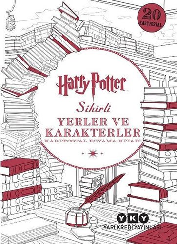 Harry Potter Sihirli Yerler ve Karakterler: Kartpostal Boyama Kitabı