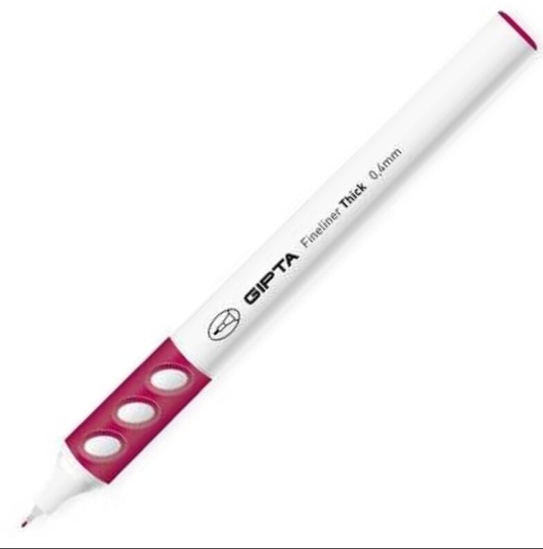 Fineliner Thick 0.4mm Yuvarlak Gövde Bordo