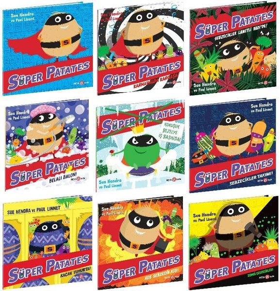 Süper Patates Serisi Seti - 9 Kitap Takım