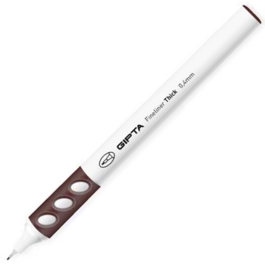 Fineliner Thick 0.4mm Yuvarlak Gövde Koyu Kahverengi