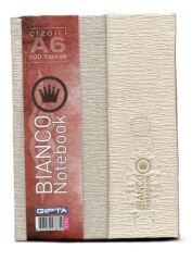 Gıpta Bianco A6 Sert Mıknatıslı Kapak 100 yp Çizgili Defter