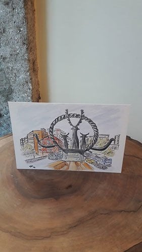 Kartpostal – Hitit Güneşi Kursu Anıtı