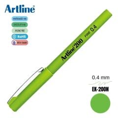 Artline 200 Fine Keçe Uçlu Yazı Kalemi 0.4mm Açık Yeşil