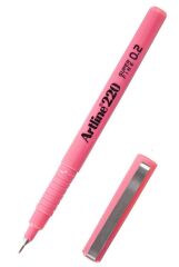 Artline 220 Superfine Keçe Uçlu Yazı Kalemi 0.2mm Pembe