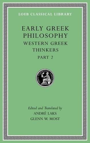 L 528 Early Greek Philosophy, Vol V