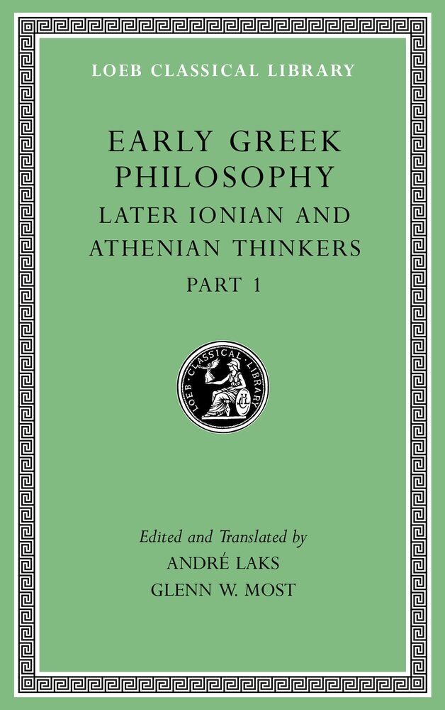 L 529 Early Greek Philosophy, Vol VI