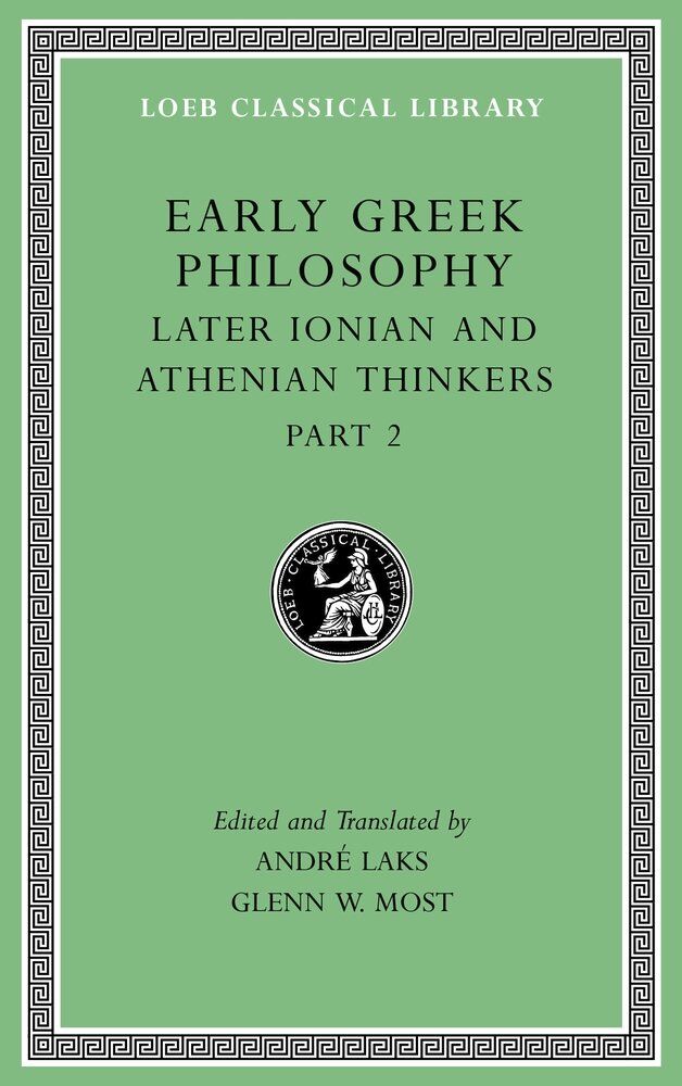 L 530 Early Greek Philosophy, Vol VII