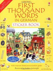 First 1000 Words in German Sticker Book