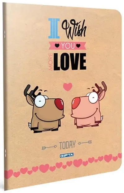 Love A4 İplik Dikiş PP Kapak 60 yp Kareli Defter