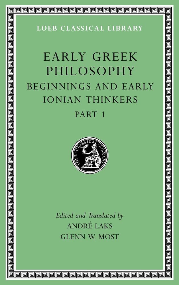 L 525 Early Greek Philosophy, Vol II