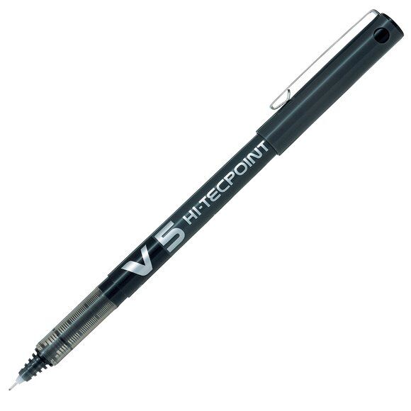 Pilot V5 Hi-Tecpoint İğne Uçlu Roller Kalem 0.5mm Siyah