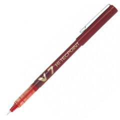 Pilot V7 Hi-Tecpoint İğne Uçlu Roller Kalem 0.7mm Kırmızı