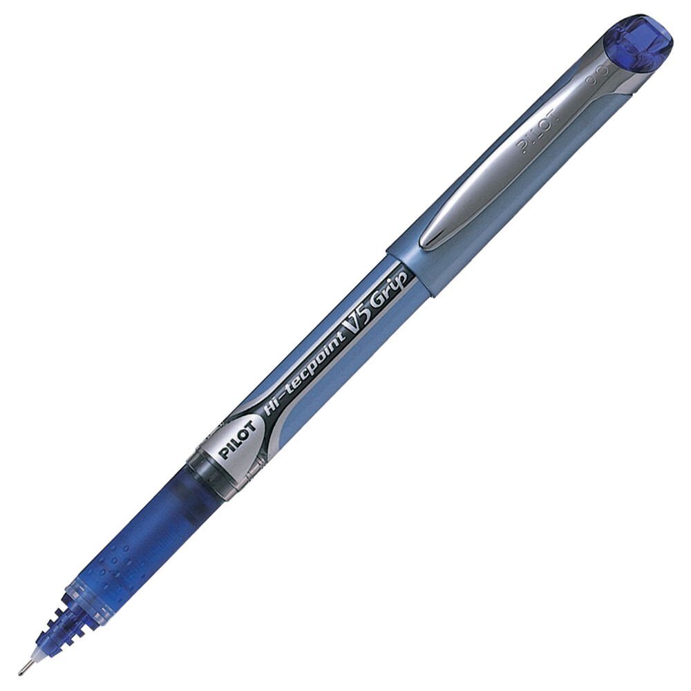 Pilot Hi-Techpoint V5 Grip İğne Uçlu Roller Kalem Mavi
