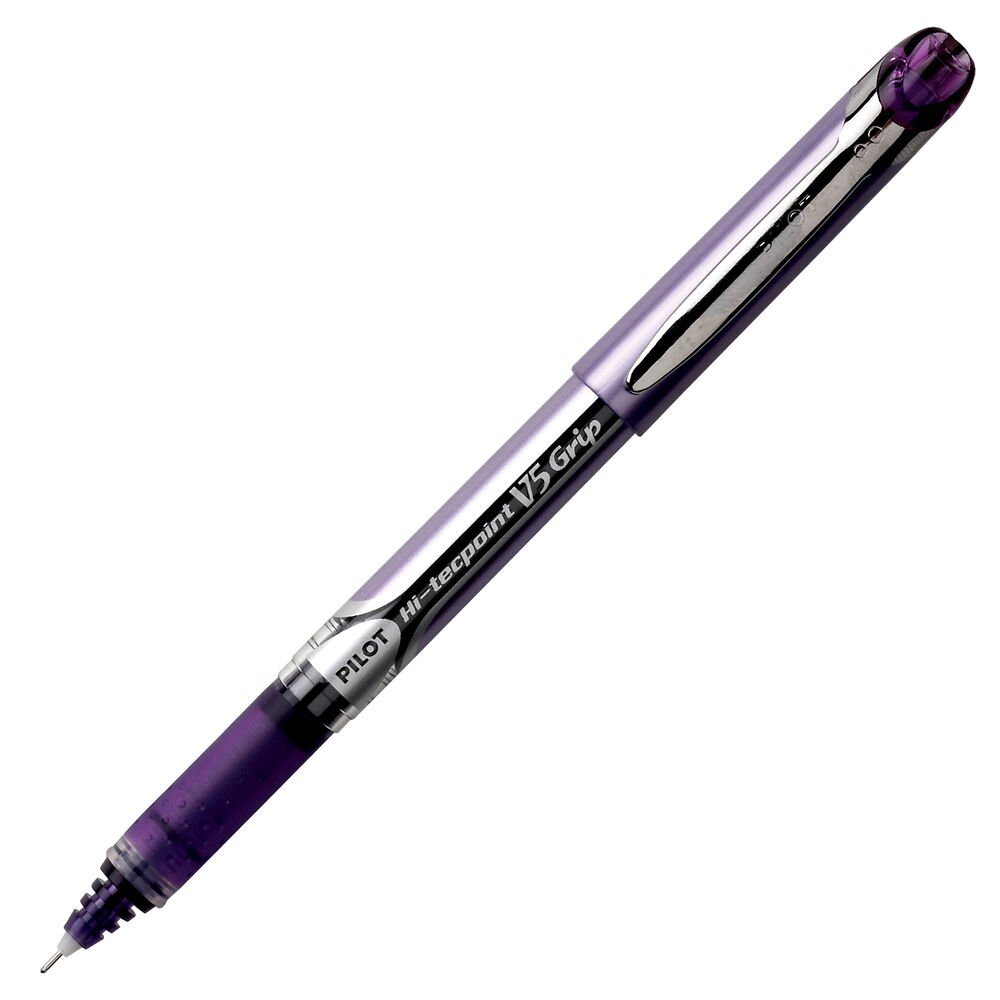 Pilot Hi-Techpoint V5 Grip İğne Uçlu Roller Kalem Mor