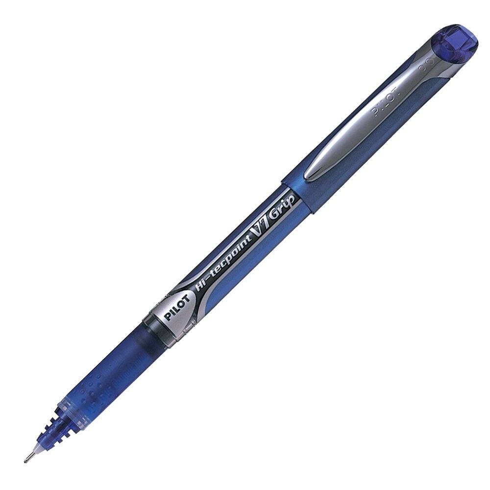 Pilot Hi-Techpoint V7 Grip İğne Uçlu Roller Kalem Mavi