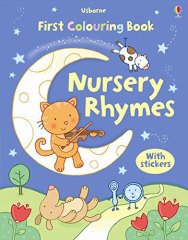 First Nursery Rhymes Colouring Book with Stickers