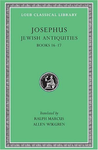 L 410 Vol XI, Jewish Antiquities, Vol VII, Books 16-17