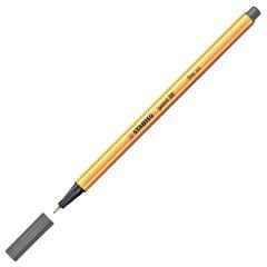 Stabilo Point 88/96 İnce Uçlu Keçeli Kalem - Koyu Gri