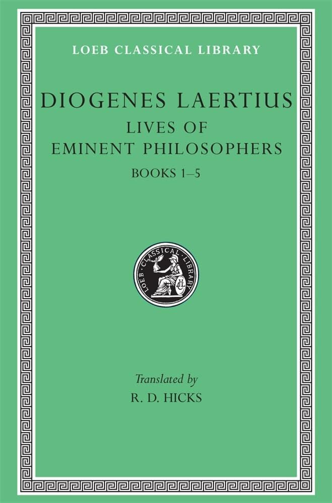 L184 Lives of Eminent Philosophers, Vol I, Books 1-5