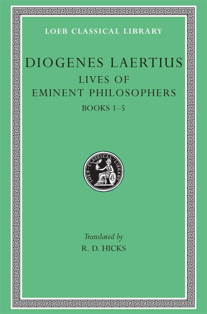 L184 Lives of Eminent Philosophers, Vol I, Books 1-5