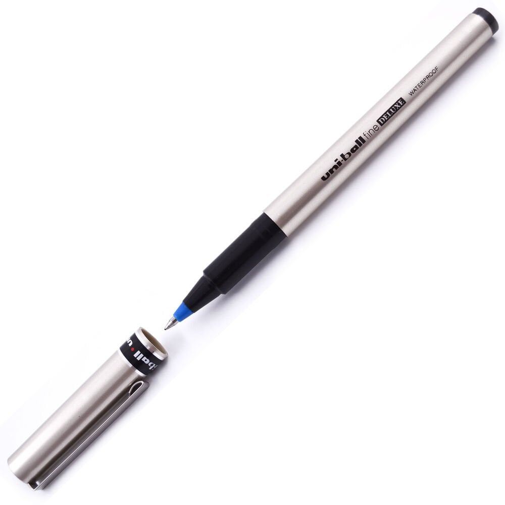 Uni-Ball Fine Deluxe Water-Proof Roller Kalem Mavi