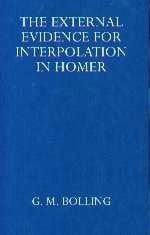 External Evidence for Interpolation in Homer