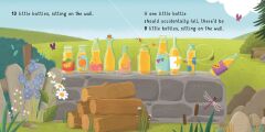 Ten little bottles sitting on the wall