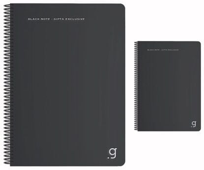 Black Note 17x24 Spiralli PP Kapak 80 yp Çizgili