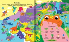 Dinozor Çıkartmalı Etkinlik Kitabı