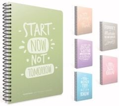 Clever Notes A4 Spiralli PP Kapak 100 yp Kareli