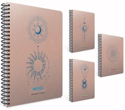 Drift Notes 17x24 Spiralli Sert Kapak 100 yp Kareli