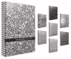 Hope 19x26 Spiralli Karton Kapak 80 yp Kareli