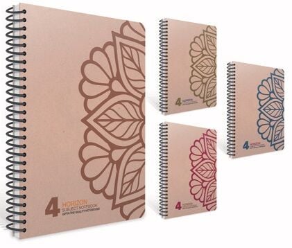 Horizon 19x26 Spiralli Sert Kapak 120 yp Kareli