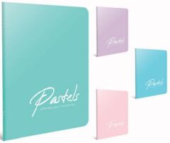 Pastels A4 Tel Dikişli PP Kapak 80 yp Kareli